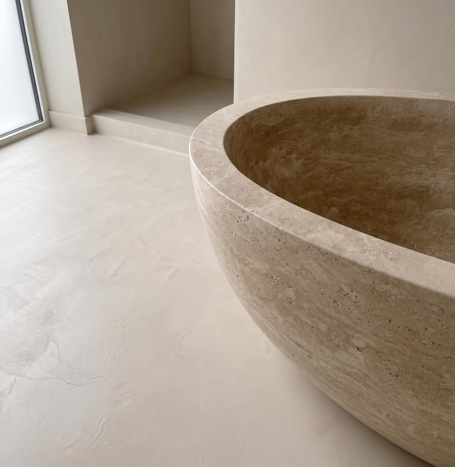 Travertin Veincut Badewanne