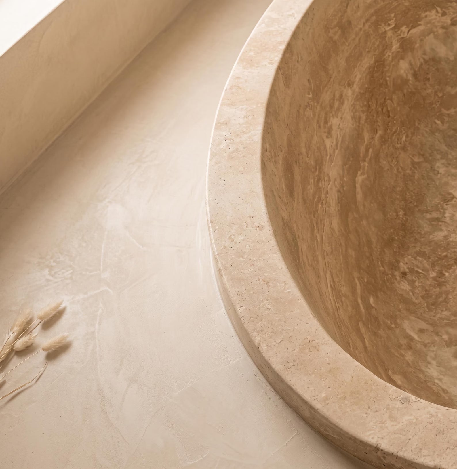 Travertin Veincut Badewanne